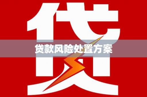 高阳贷款风险处置方案