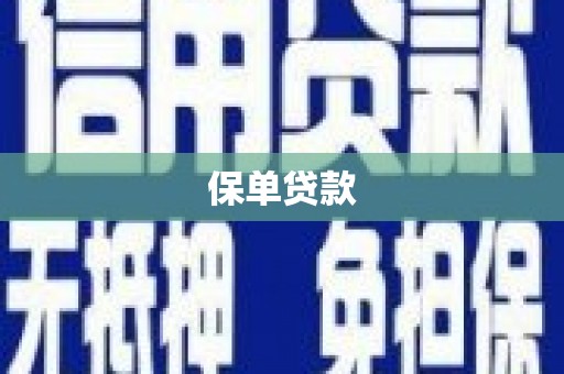 高阳保单贷款