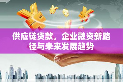 高阳供应链贷款，企业融资新路径与未来发展趋势