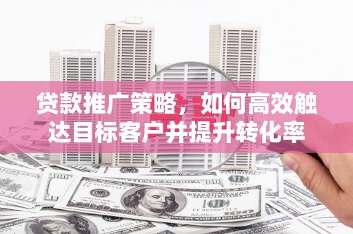 高阳贷款推广策略，如何高效触达目标客户并提升转化率