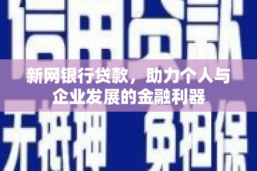 高阳新网银行贷款，助力个人与企业发展的金融利器