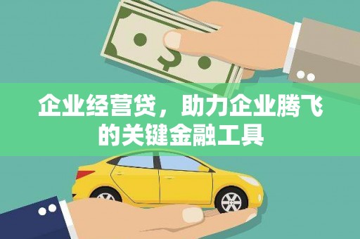 高阳企业经营贷，助力企业腾飞的关键金融工具