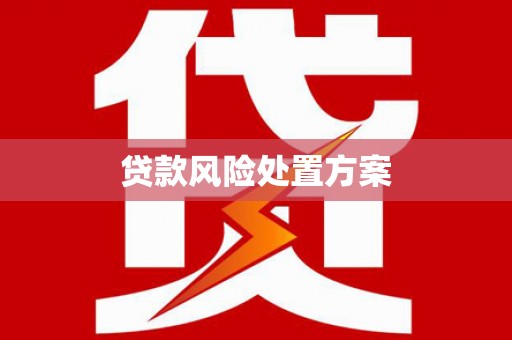 高阳贷款风险处置方案