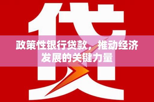 高阳政策性银行贷款，推动经济发展的关键力量