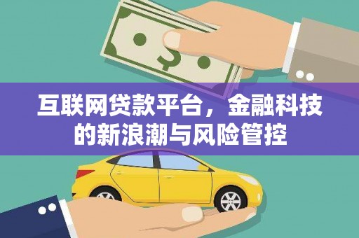 高阳互联网贷款平台，金融科技的新浪潮与风险管控