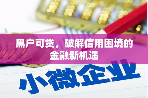 高阳黑户可贷，破解信用困境的金融新机遇