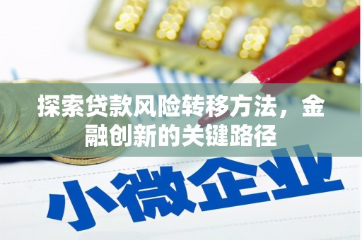 高阳探索贷款风险转移方法，金融创新的关键路径